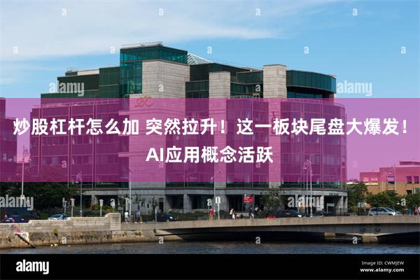 炒股杠杆怎么加 突然拉升！这一板块尾盘大爆发！AI应用概念活跃